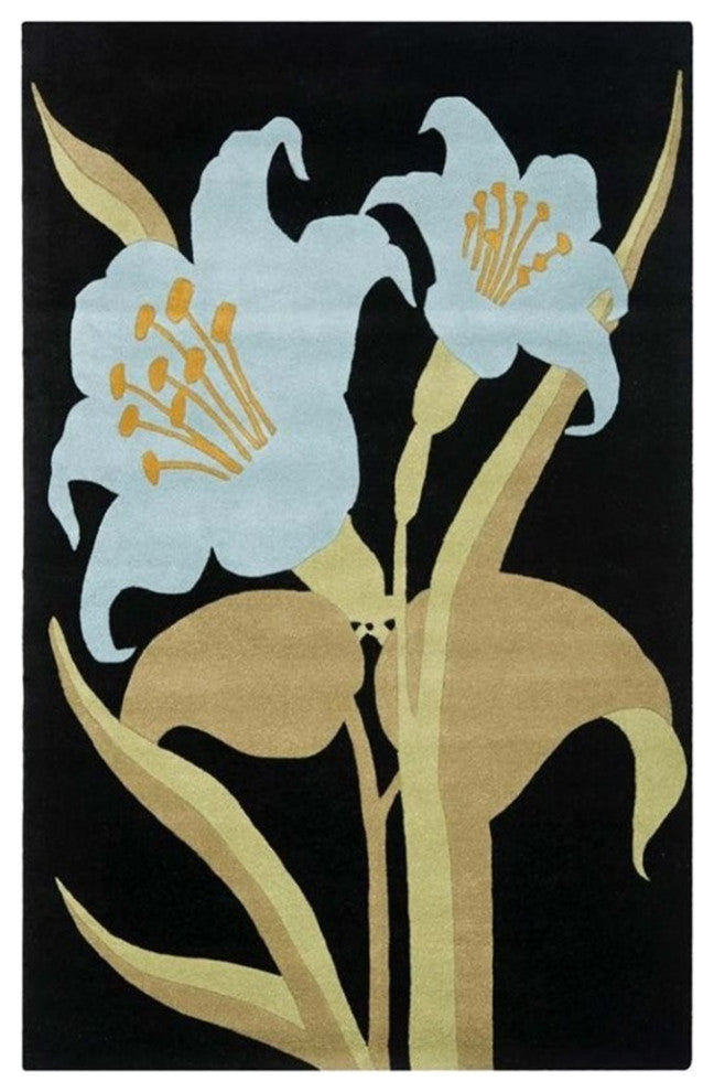 Safavieh Soho Black Contemporary Rug - 3'6" x 5'6"