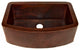 Redondeado Copper Curved Single Kitchen Sink