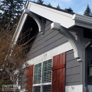 5 1/4"W x 5 1/4"D x 9 1/2"H Devon Corbel