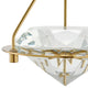 Hollywood Diamond Dimmable LED Light Gold Pendant