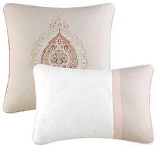 510 Design Shawnee 8 Piece Comforter Set, Blush, Queen