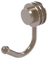 Venus Robe Hook With Dotted Accents, Antique Pewter