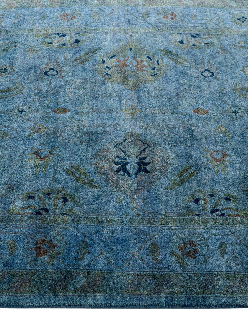 Overdyed, One-of-a-Kind Hand-Knotted Area Rug Gray, 3'1"x8'4"