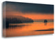 Orange Sunset on Lake 2 Giclee Wrap Canvas Wall Art