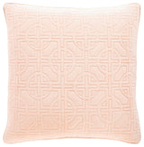 Surya Qcv-001 Dusty Pink Pillow Shell With Polyester Insert 22"H X 22"W