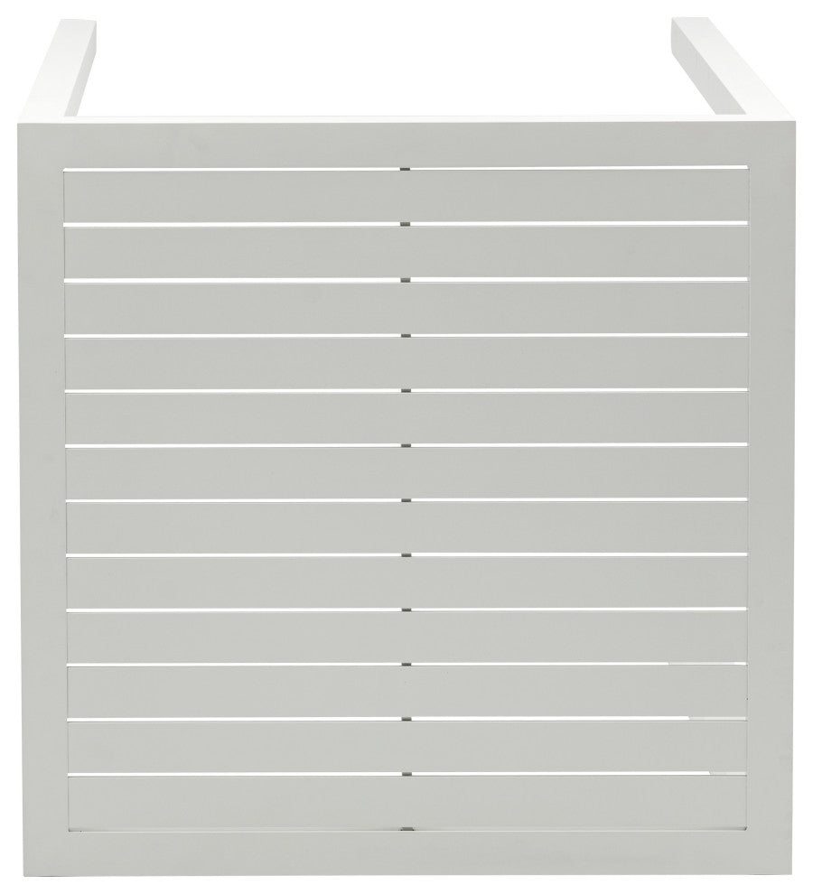 Maldives Outdoor Patio Square Bar Table, White