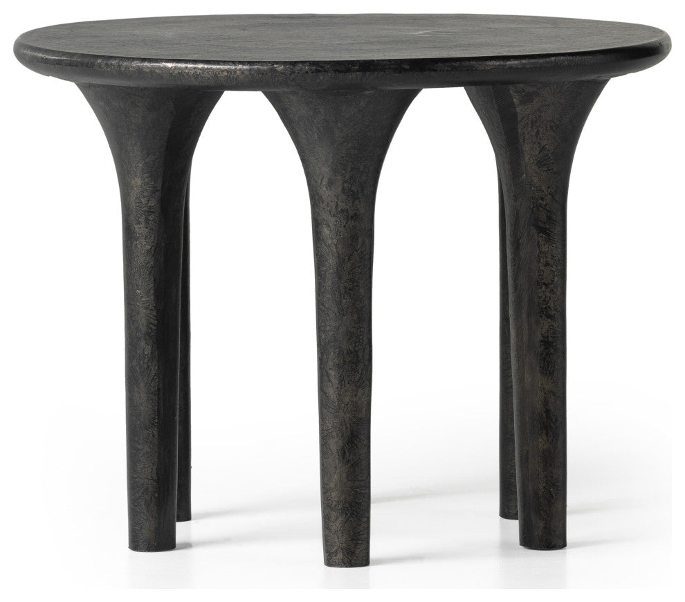 Kelden End Table-Raw Black