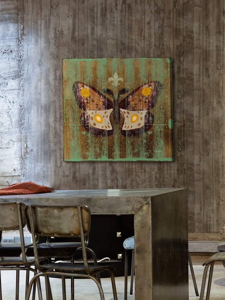 "Arcadian Day Moth" Painting Print on Canvas by Evelia