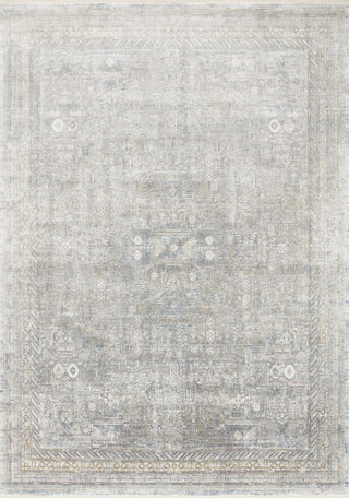 Viscose Acrylic Gemma Area Rug by Loloi, Silver/Multi, 2'8"x10'