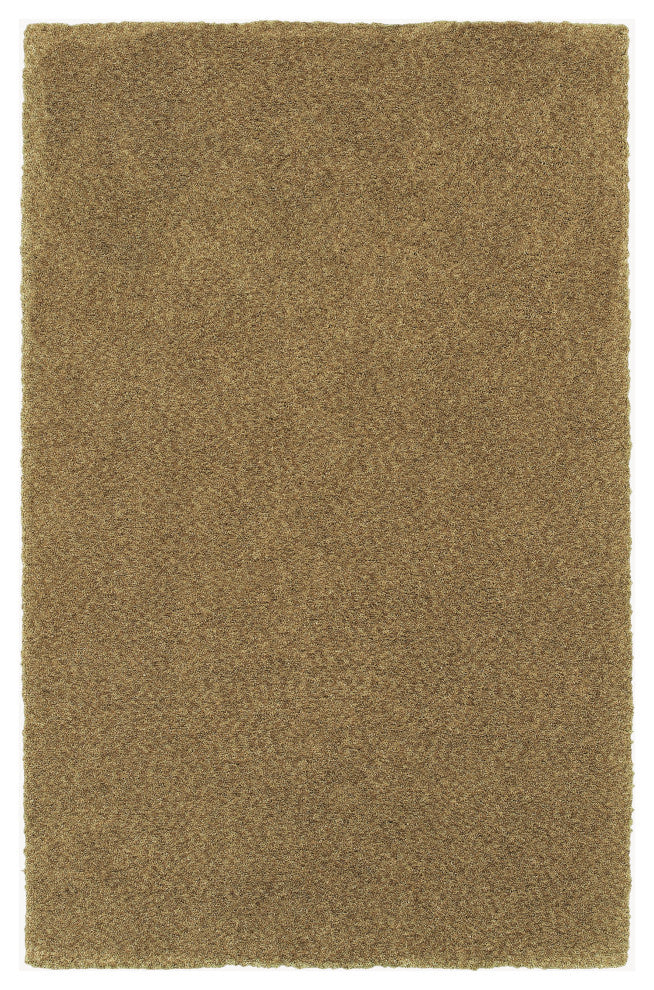 Hailey Heathered Gold Hand-Crafted Area Rug, 6'6"x9'6"