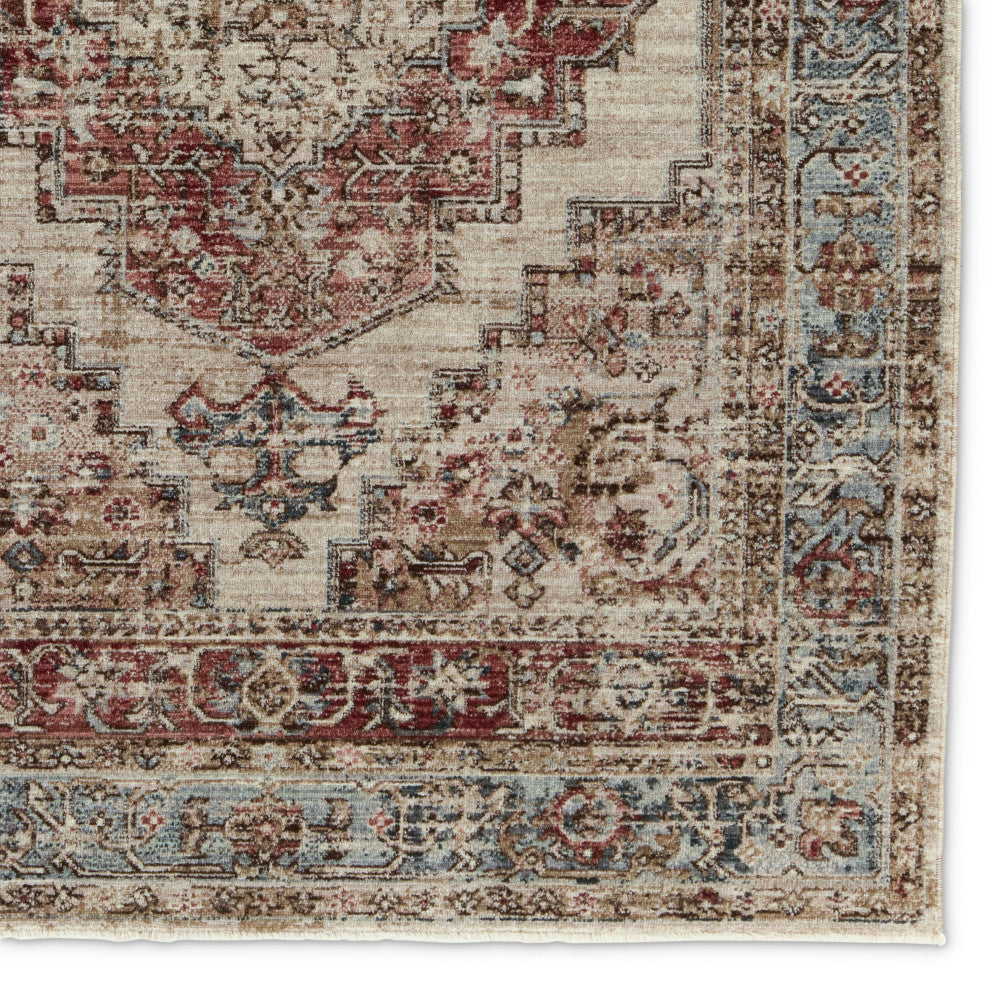 Vibe by Jaipur Living Emory Medallion Red/ Blue Area Rug 8'X10'
