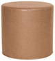 No Tip Cylinder Ottoman With Cover, Avanti Bronze