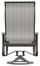 Belle Isle Sling Outdoor Swivel Rocker, Harbor/Warm Gray
