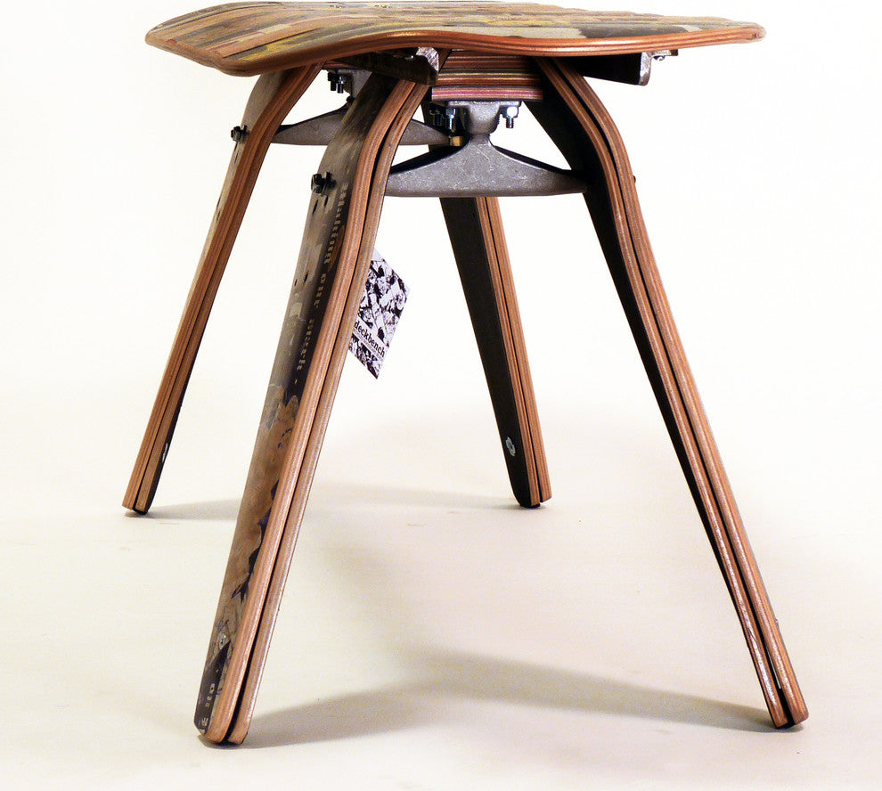 Deckbench - Recycled Skateboard Bench, 60" Deckbench - Three Seater
