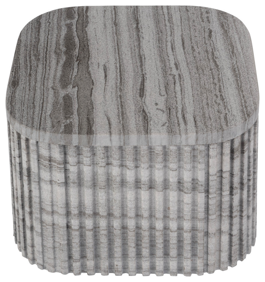 Sylvester 16" W Rectangular Marble Side Table