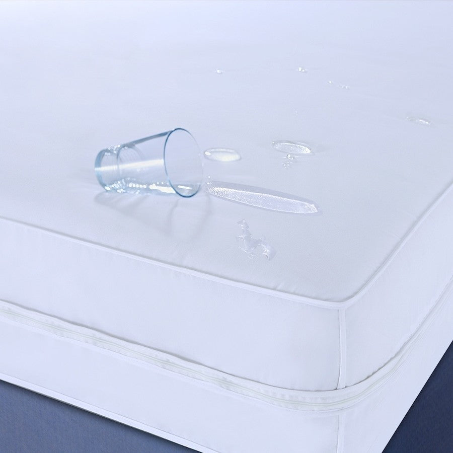Lotus Home Microfiber Water and Stain Resistant Mattress Protector, Full