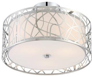 Quoizel PCAE1715C Three Light Semi-Flush Mount Abode Polished Chrome