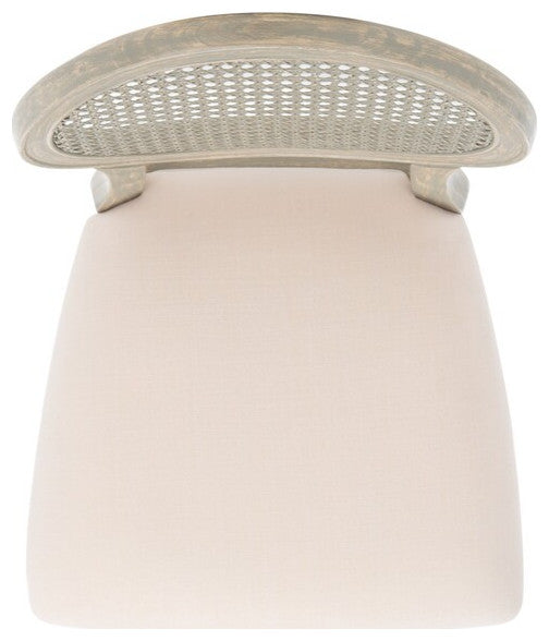 Safavieh Couture Karlee Rattan Back Barstool Beige / Rustic Grey
