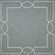 8'x11' Spa Blue Hand Hooked UV Treated Bordered Indoor Outdoor Area Rug