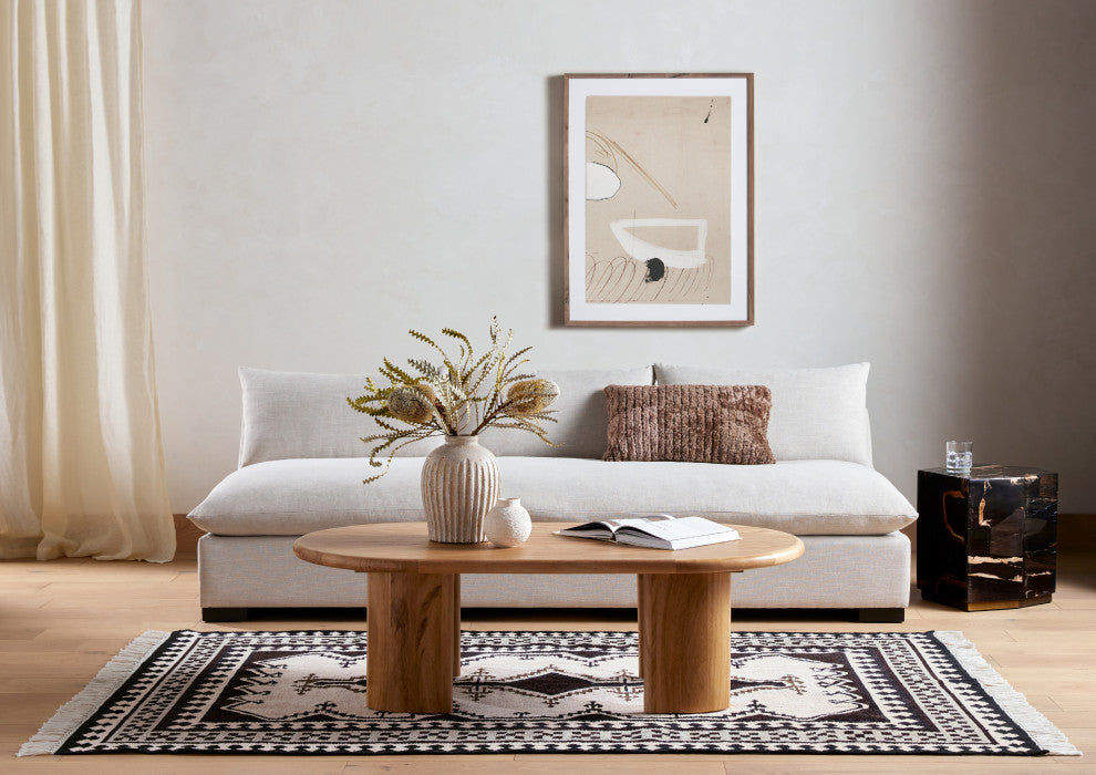 Grant Armless Sofa, 94, Ashby Oatmeal