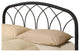 Bowery Hill Transitional Metal Full Queen Headboard in Black