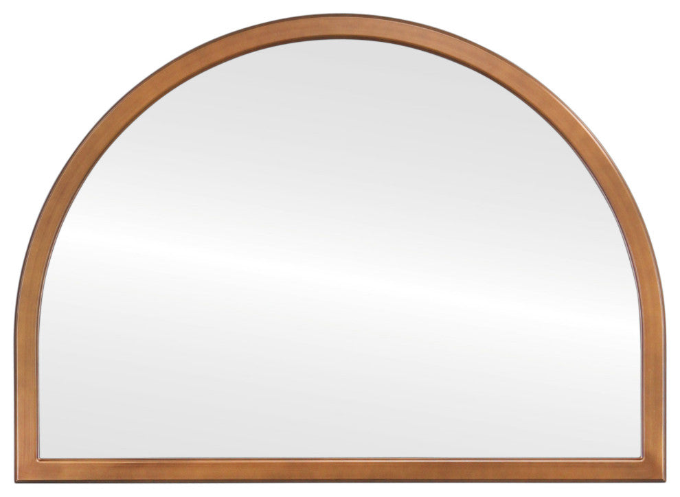 Pescara Framed Mantel Mirror, Crescent Cathedral, 38.4"x27.4", Autumn Bronze