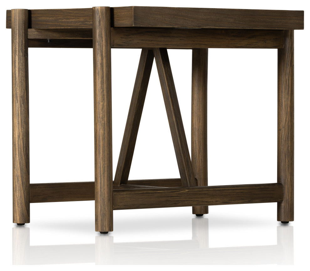 Goldthwaite End Table-Sienna Brown Pine