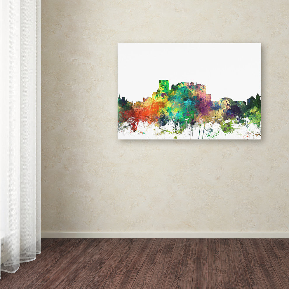 Marlene Watson 'El Paso Texas Skyline SP' Canvas Art, 24"x16"
