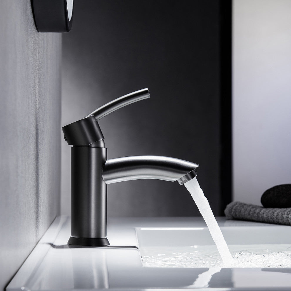 Bliss Single-Handle Basin Bathroom Faucet, Gunmetal