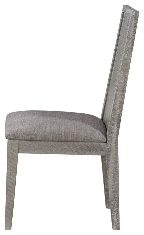 Modus Alexandra Solid Wood Upholstered Chair, Rusic Latte