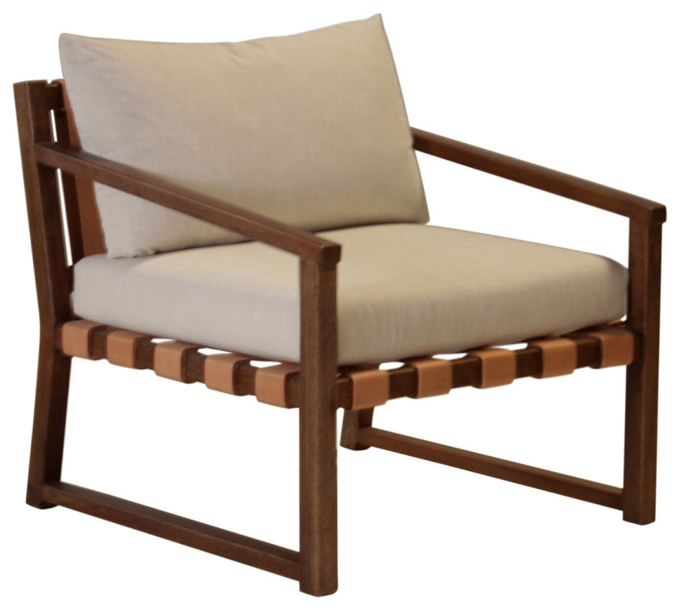 Occasional Chair Peyton, Woven Leather