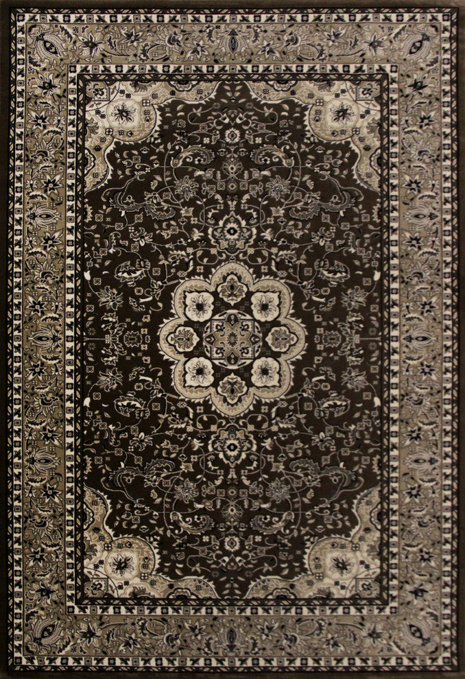 Kensington Center Glow Brown 5'3"x7'7" Area Rug