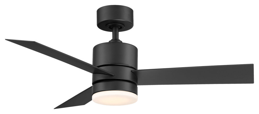 Axis 3-Blade Smart Ceiling Fan 44" Matte Black, 2700K LED Kit