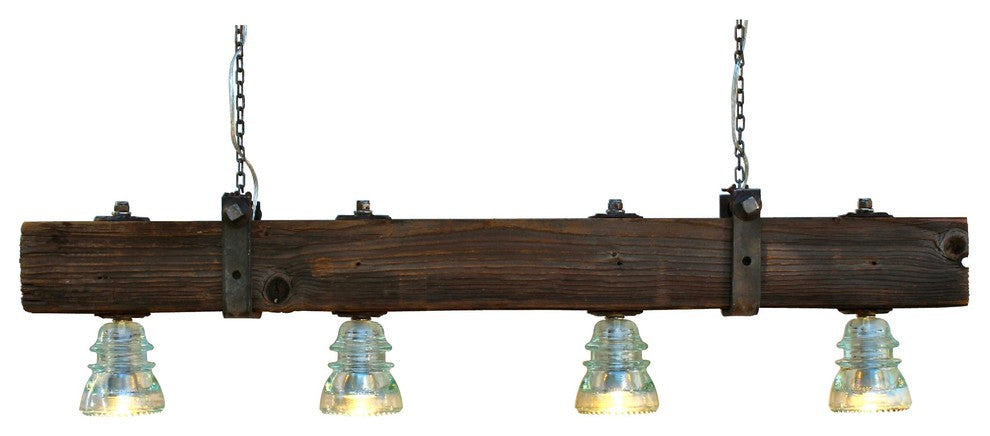 Insulator LED Telegraph Pole Cross Bar Chandelier