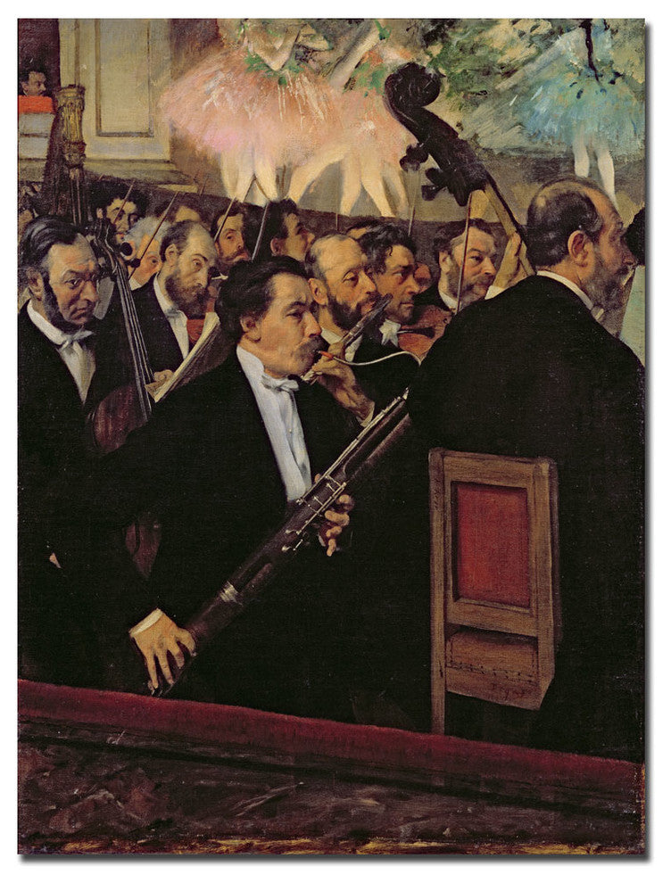 'The Opera Orchestra, 1870' Canvas Art by Edgar Degas