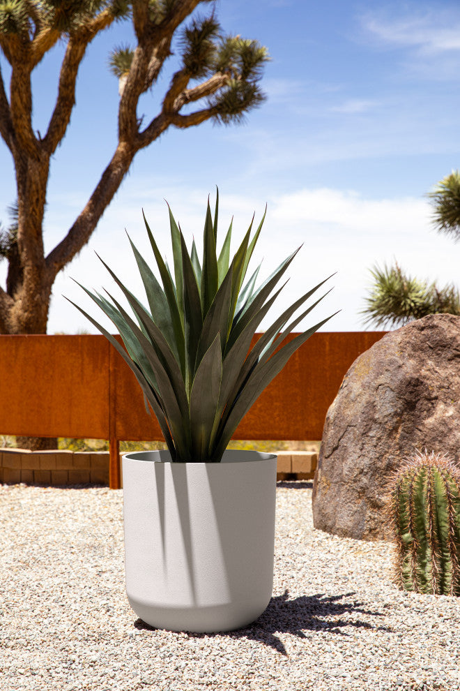 Pure Series Kona Planter, White, 20 Inches, 1 Pack