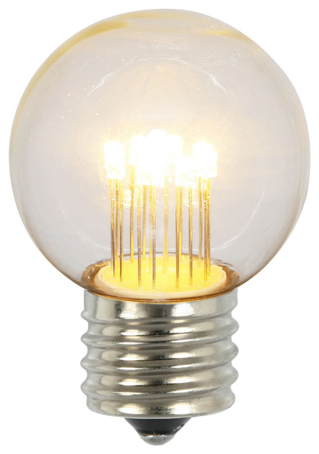Vickerman Xled2651 Warm White Glass G50 Transparent Led Replacement Bulb