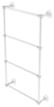 Prestige Skyline 4 Tier 30" Ladder Towel Bar, Groovy Detail, Matte White
