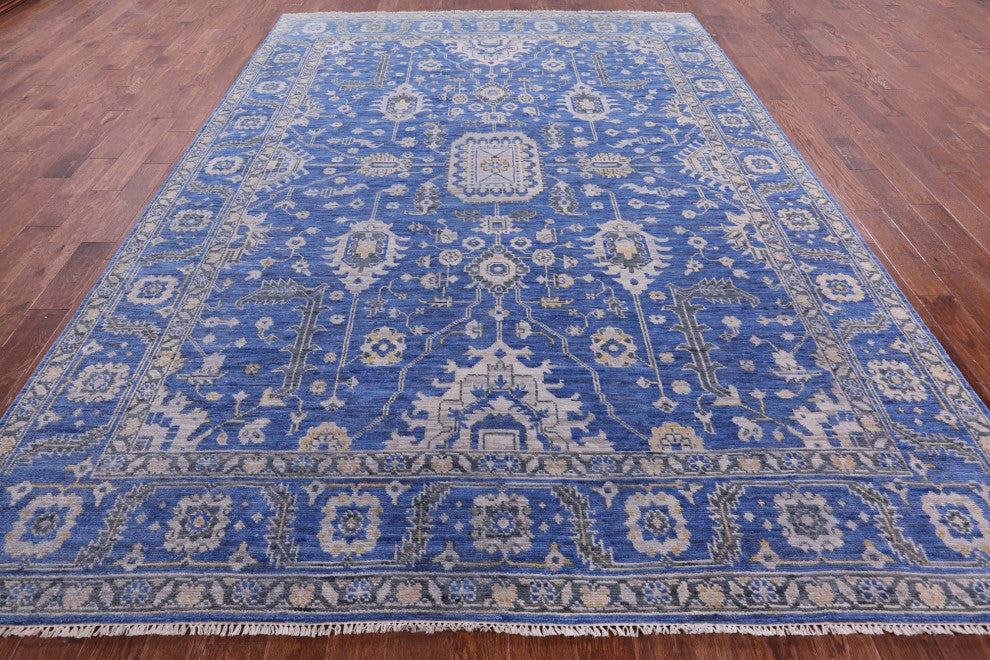 8' 11" X 12' 5" Persian Fine Serapi Hand-Knotted Wool Rug - Q13707