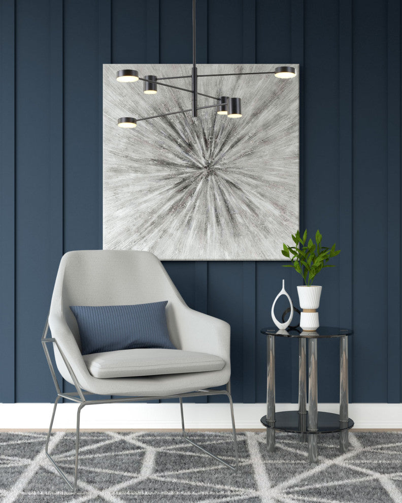 Black Geometric Chandelier
