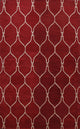 Trellis Contemporary Red Oriental Area Rug Hand-tufted Wool Carpet 9x12
