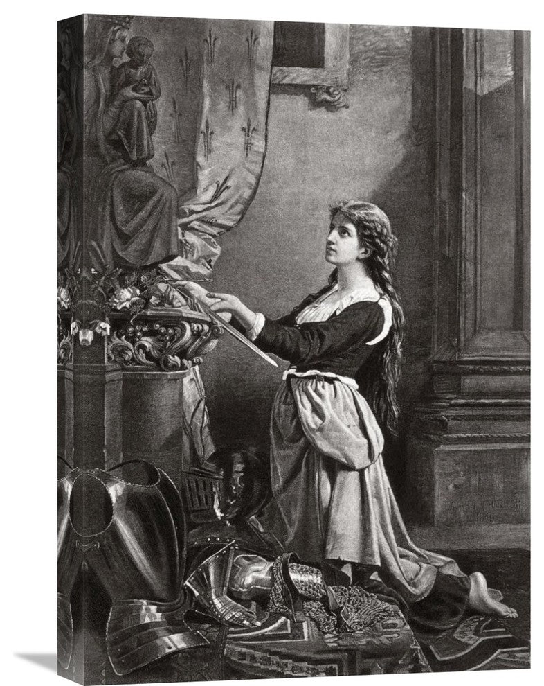 "Joan Of Arc At Prayer" Artwork, 15"x22"