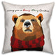 Beary Merry Christmas 16x16 Spun Poly Pillow