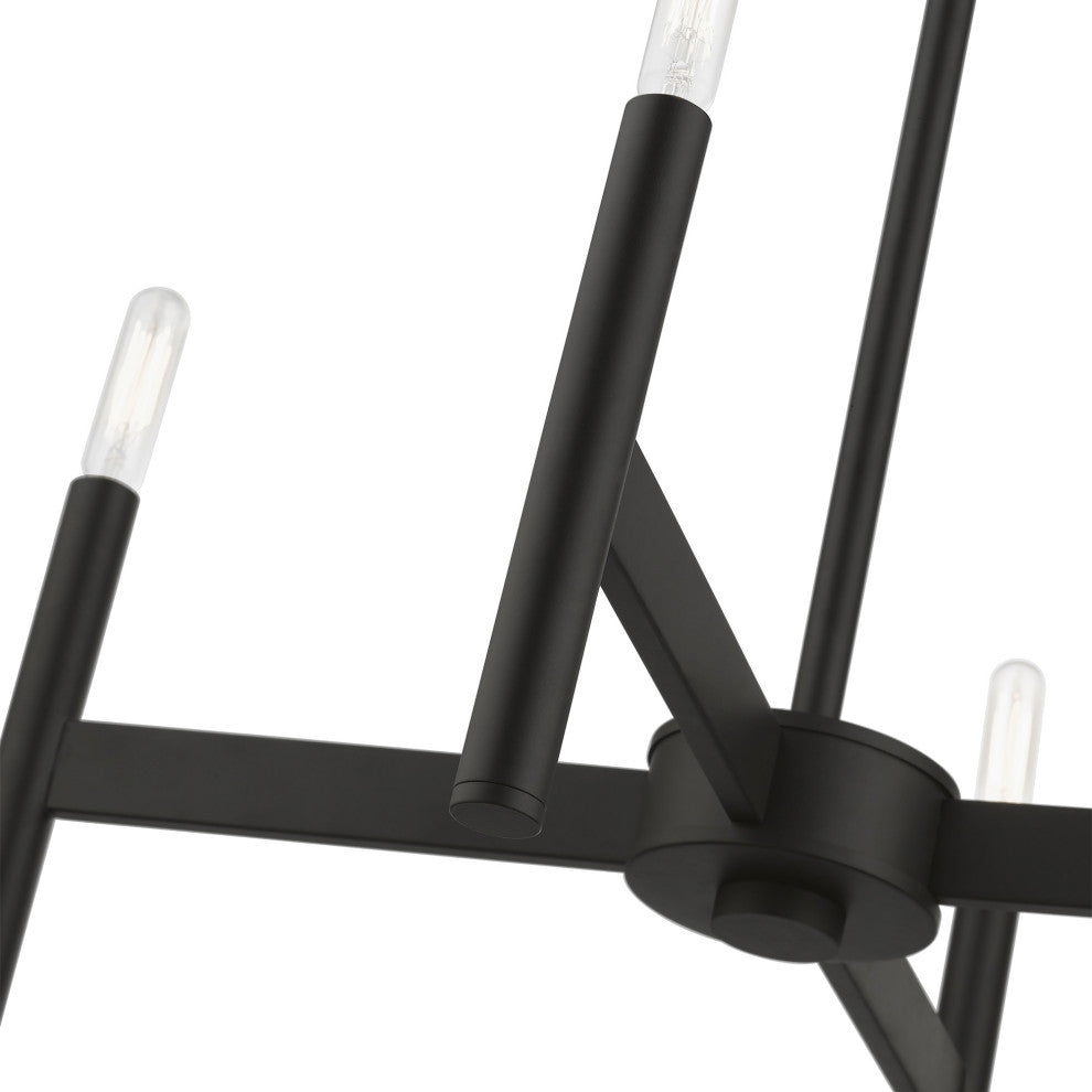 Livex Lighting Black 4-Light Chandelier