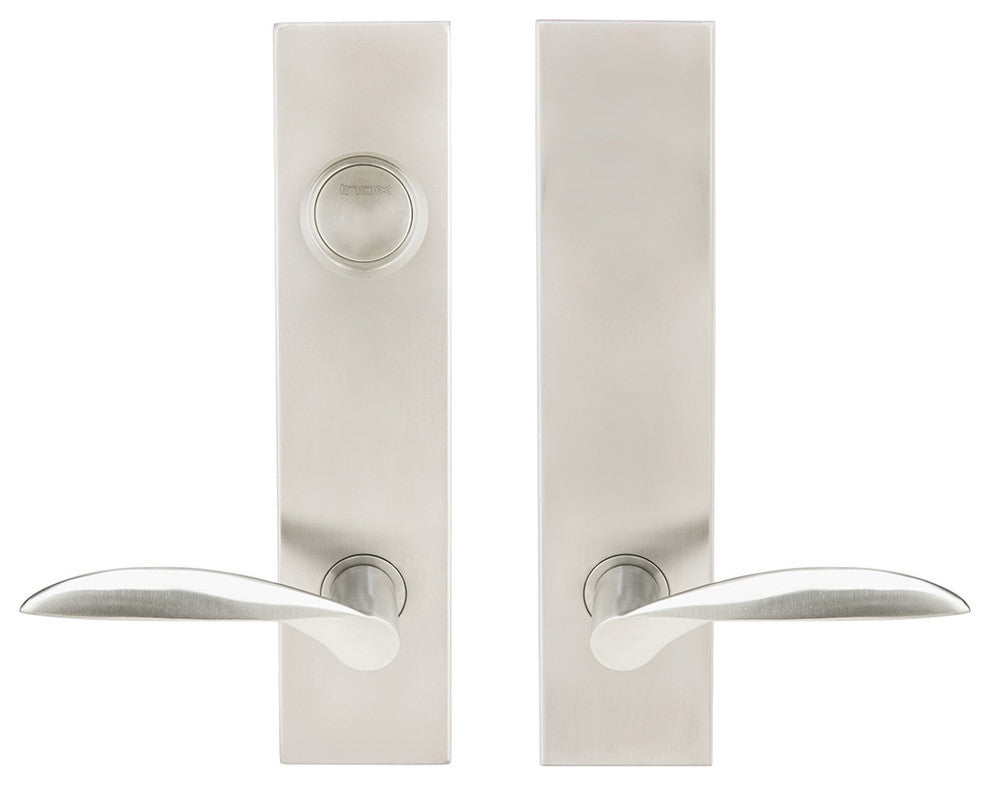 Stratus Lever, Tubular Dummy Entry With Dummy Cylinder, Satin Stainless Steel