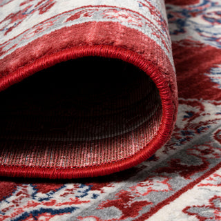 Modern Persian Vintage Moroccan Red/Cream 4'x6' Area Rug