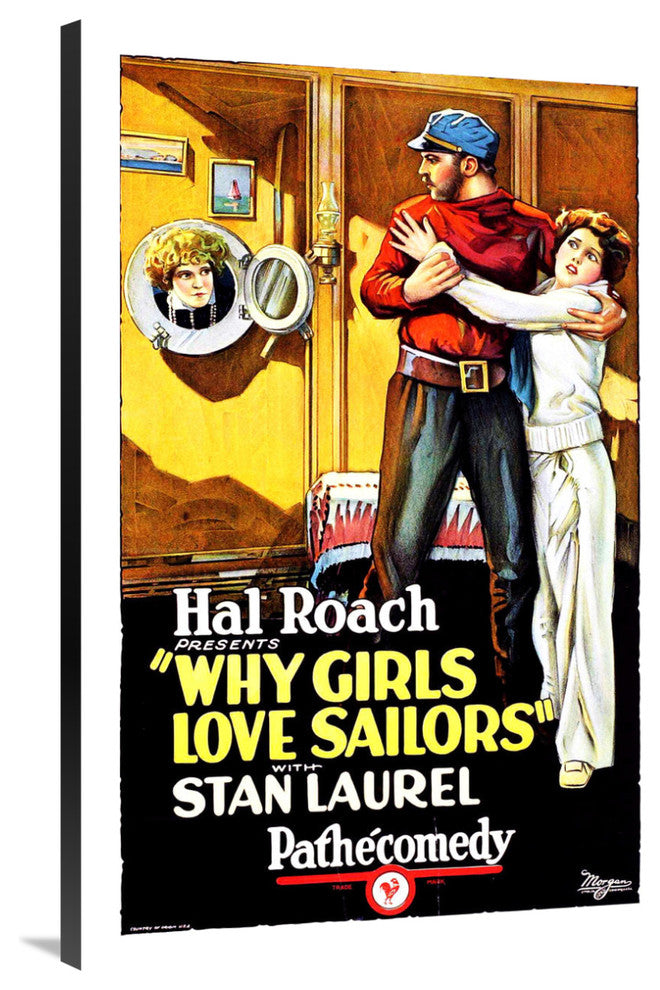 Laurel and Hardy, Why Girls Love Sailors, 1927, 27x40