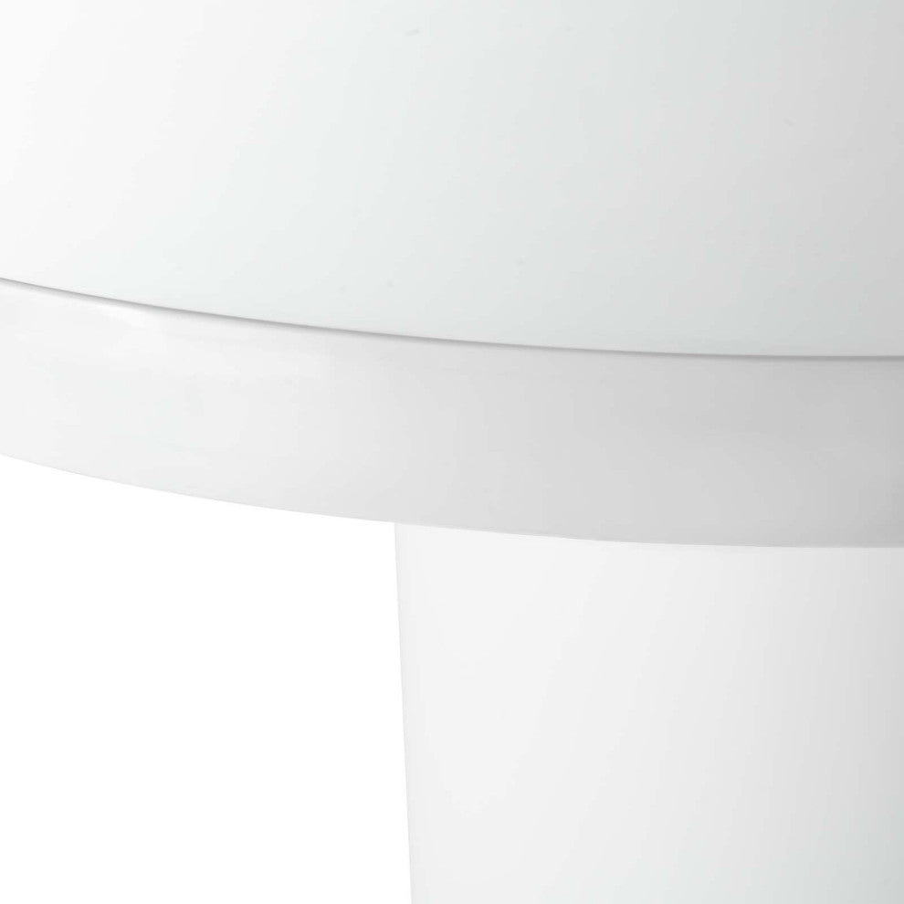 Gratify 60" Round Dining Table, White