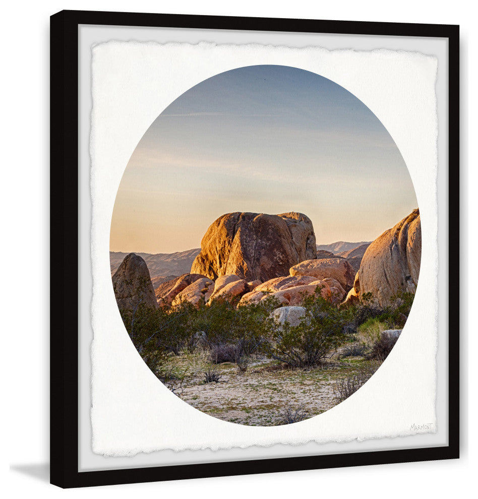 "Bryce Canyon Boulders" Framed Painting Print, 18x18