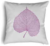Leaf Study Accent Pillow With Removable Insert, Orchid, 26"x26"